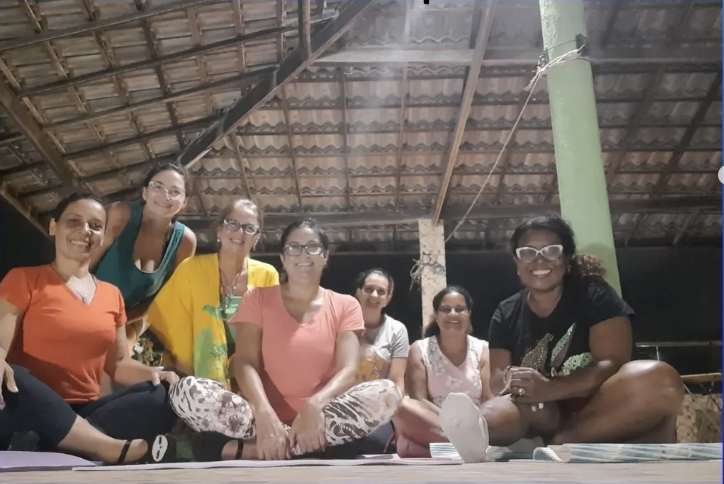 Momento de partilha entre participantes
